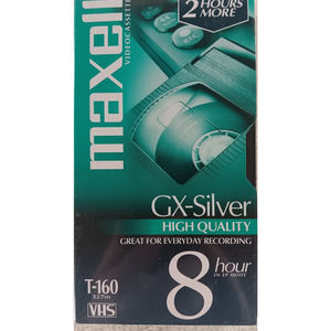 Maxell GX-Silver 8 Hour T-160 VHS Tape NEW SEALED